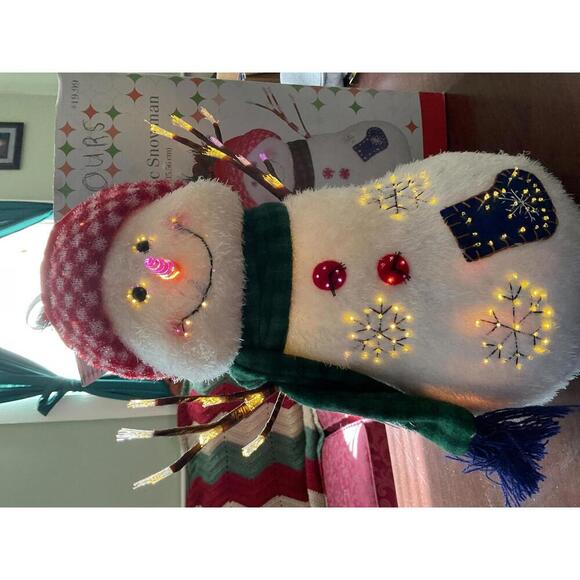 Merry Brite 14” Fiber Optic Snowman - Picture 3 of 8